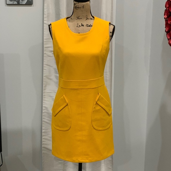 Worthington gold yellow dress size 6 - Picture 7 of 8